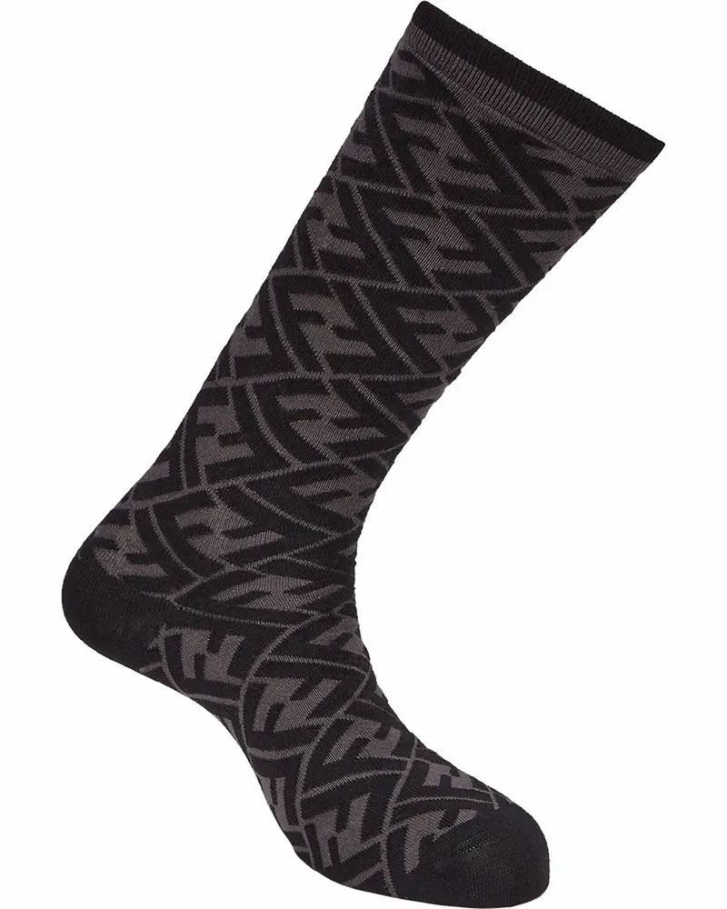 Fendi Socken mit FF - Schwarz Schwarz