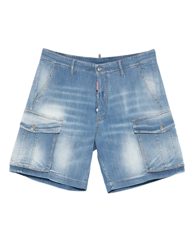 Dsquared2 blue cargo denim shorts - Blau Blau