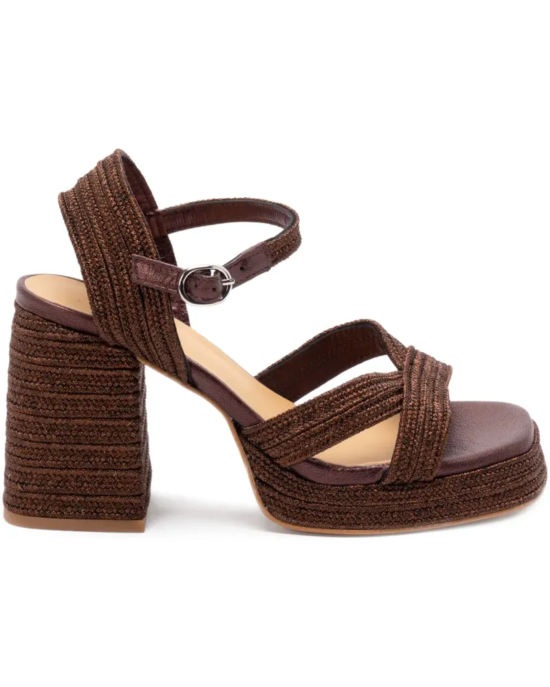 Castañer platform block heel sandals - Braun Braun