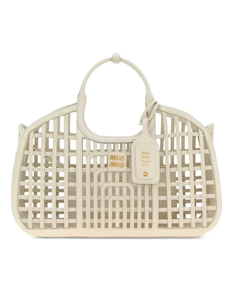 Miu Miu Shopper mit Cut-Outs - Nude Nude
