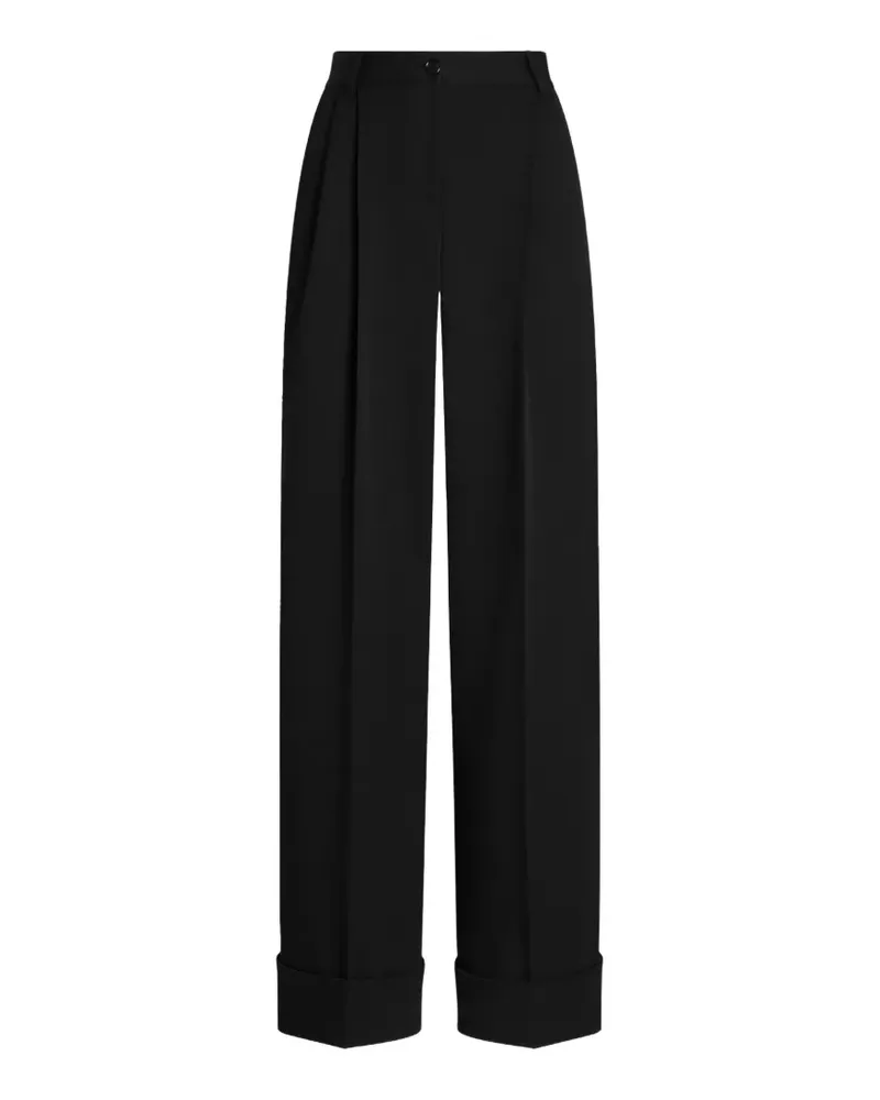Dolce & Gabbana Hose aus Wollgabardine - Schwarz Schwarz