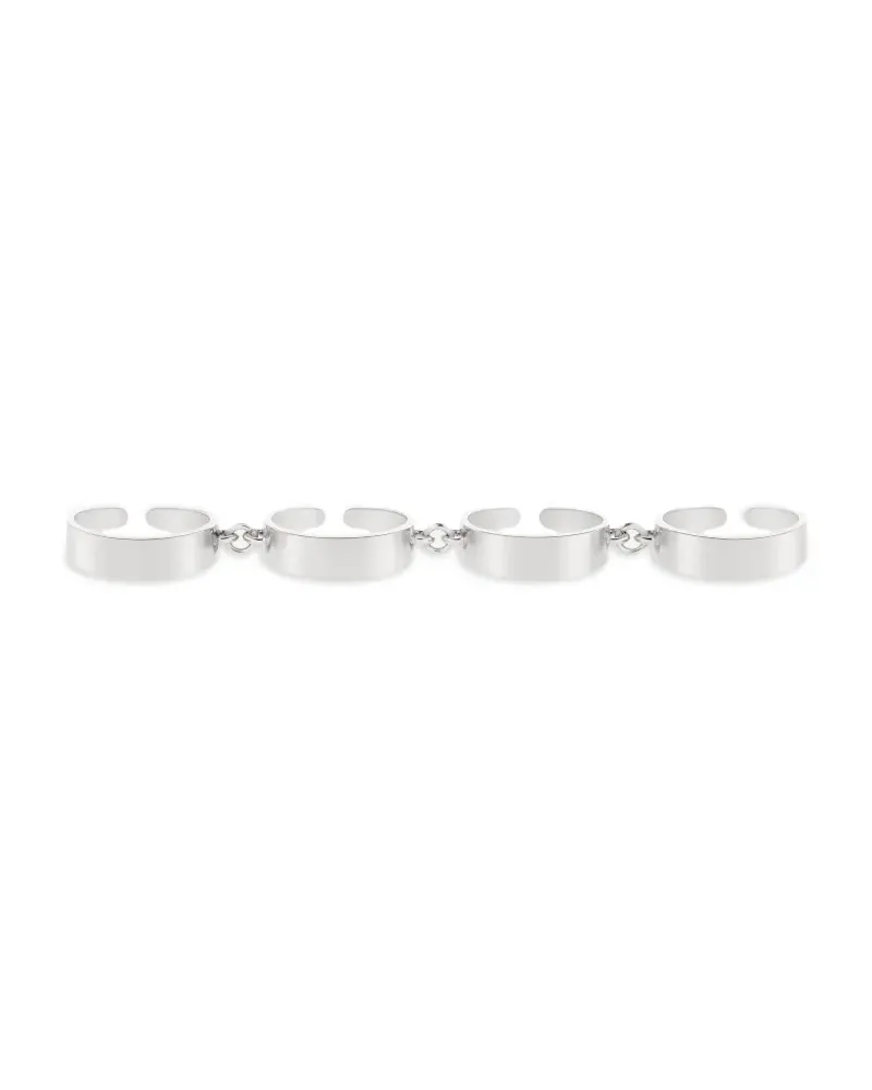 Courrèges Vierfingerring mit Gelenk - Silber Silber