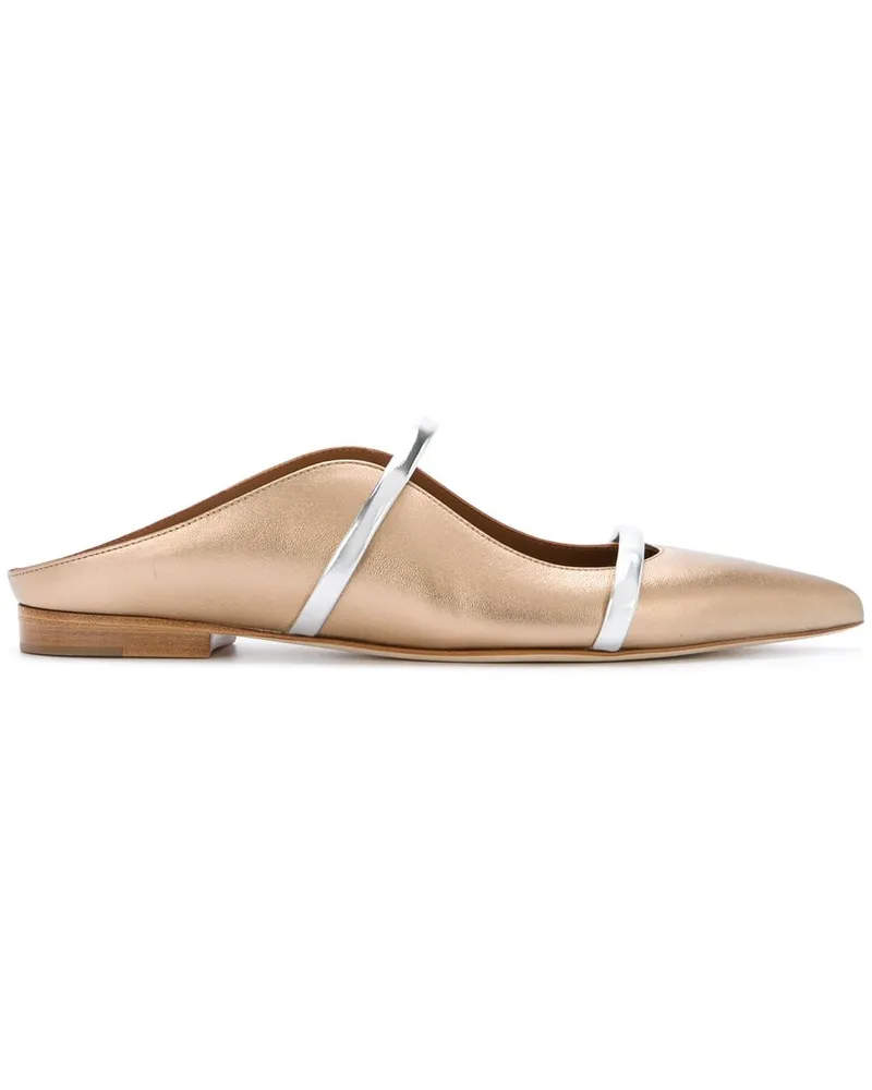 Malone Souliers Maureen' Samt-Mules Metallic