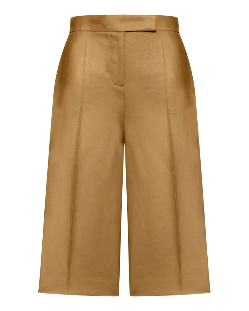 Max Mara High-Waist-Shorts mit Falten - Nude Nude