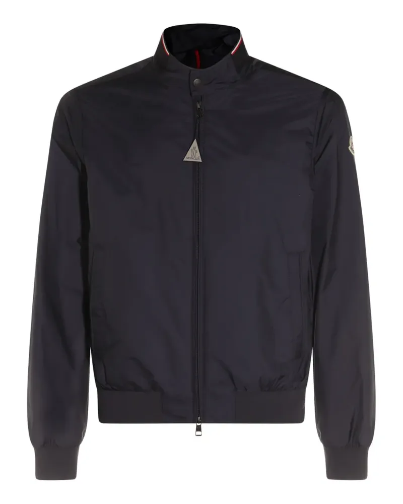 Moncler Bomberjacke mit Logo-Patch - Blau Blau