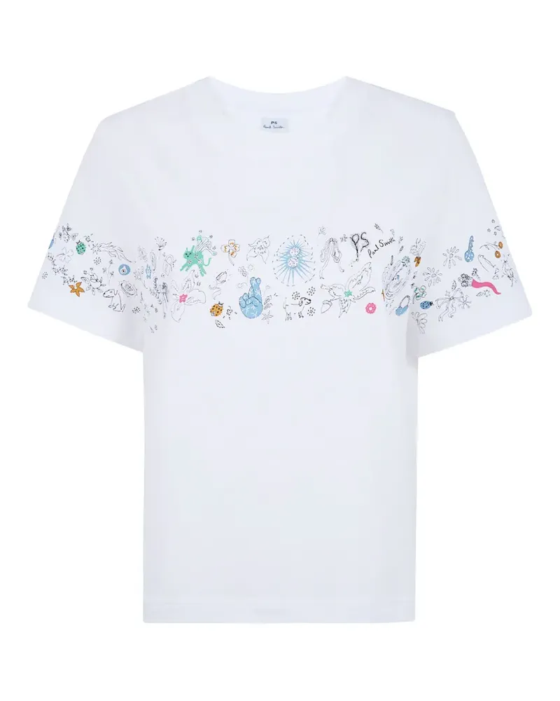 Paul Smith T-Shirt mit Print - Weiß Weiß