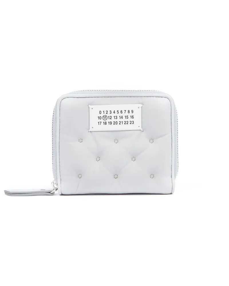 Maison Margiela Compact Portemonnaie mit Reißverschluss - Grau Grau