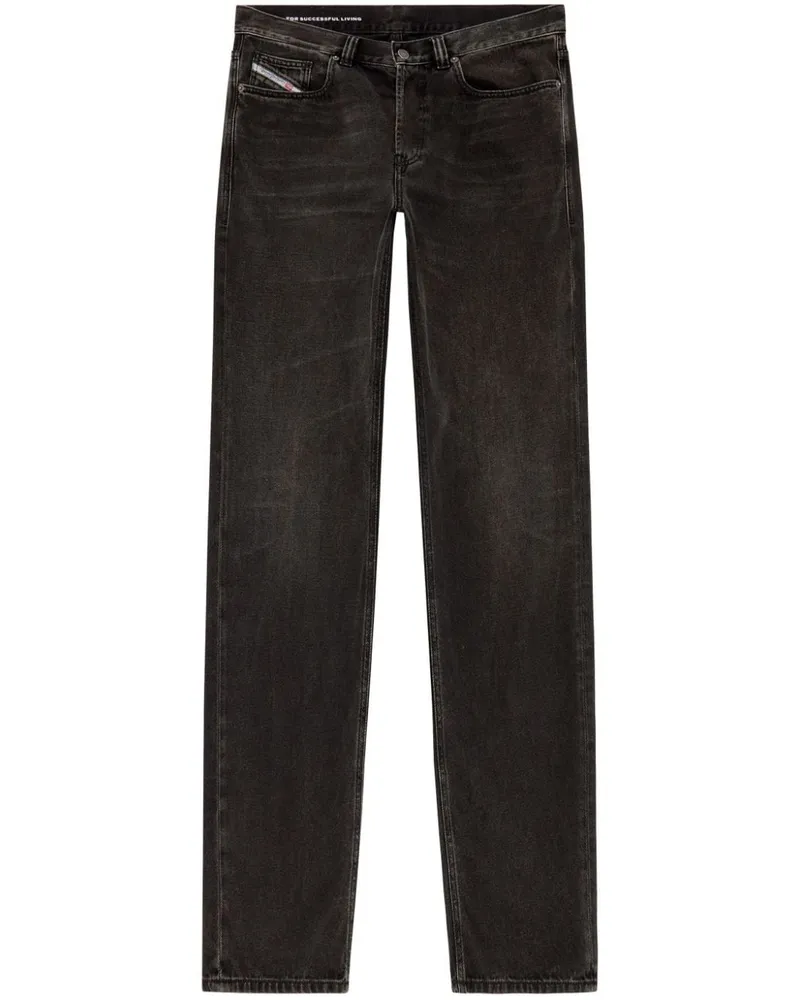 Diesel 2010 D-Macs 09J96 Straight-Leg-Jeans - Schwarz Schwarz