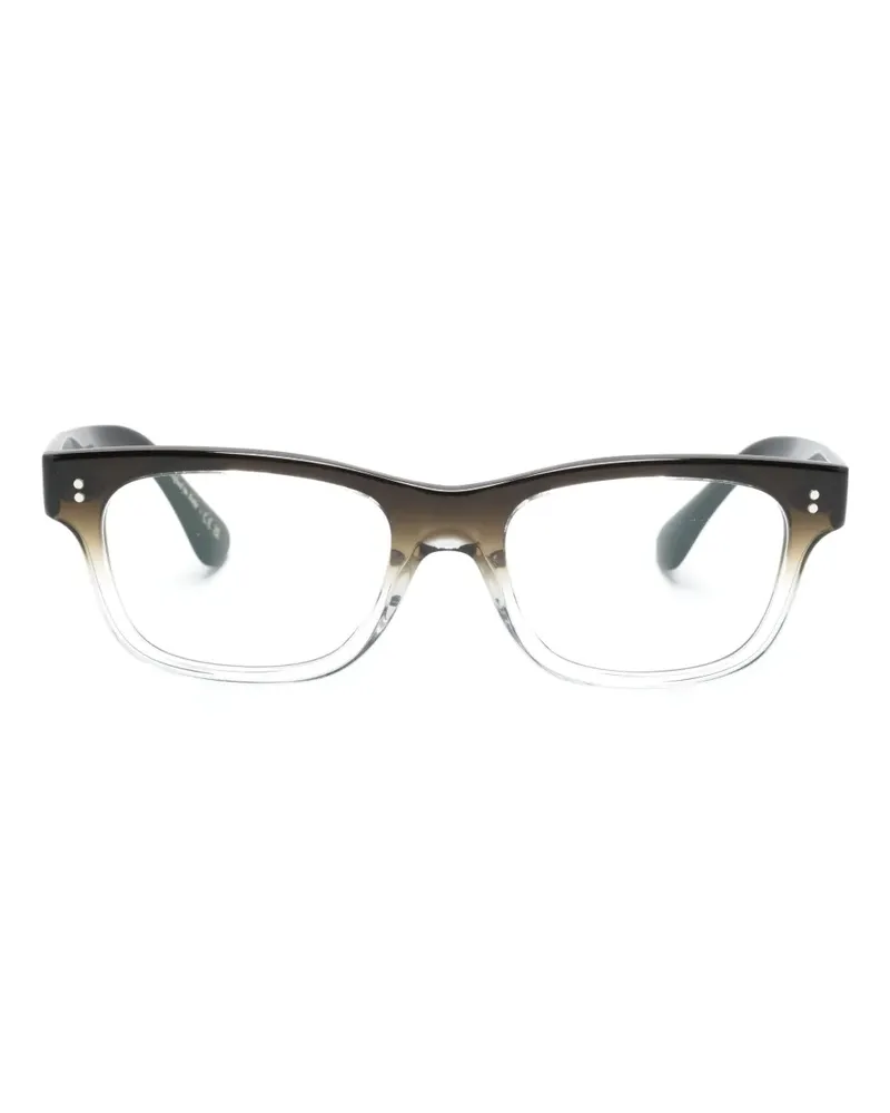 Oliver Peoples Eckige Rosson Brille - Schwarz Schwarz
