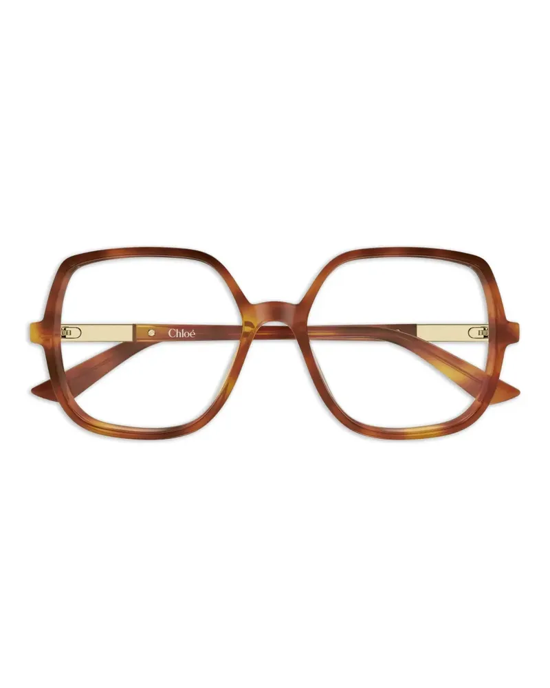 Chloé logo-detail glasses - Braun Braun