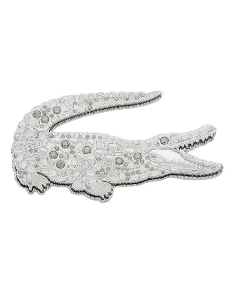 Lacoste Transparente Brosche mit Kristallen - Silber Silber