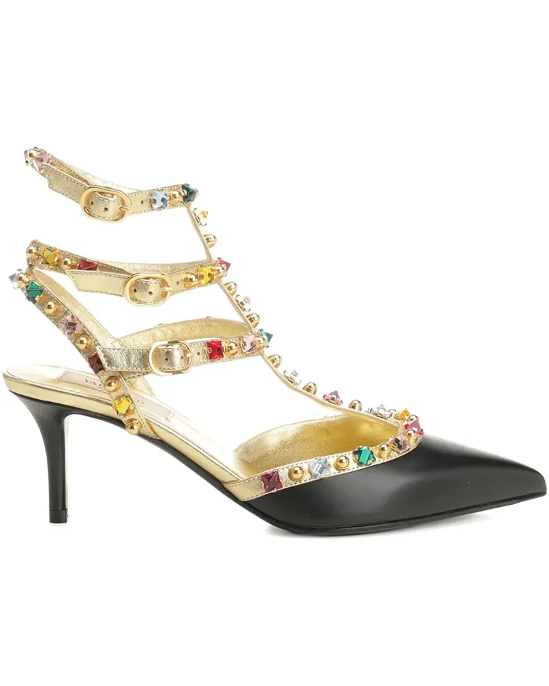 Valentino Garavani Verzierte Sandalen - Schwarz Schwarz