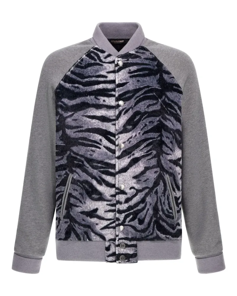 Roberto Cavalli zebra-print sweatshirt - Grau Grau