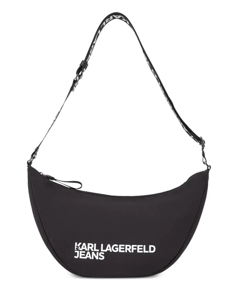 Karl Lagerfeld Umhängetasche mit Logo - Schwarz Schwarz