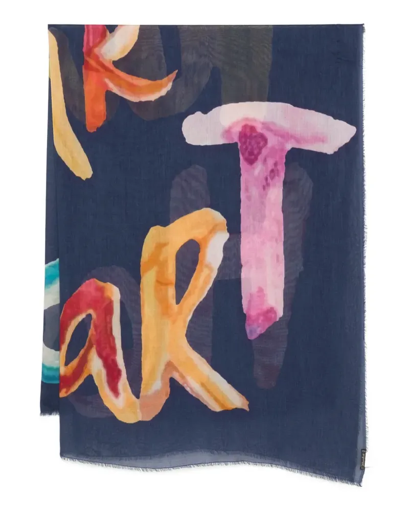 Faliero Sarti Open Up Schal mit Print - Blau Blau