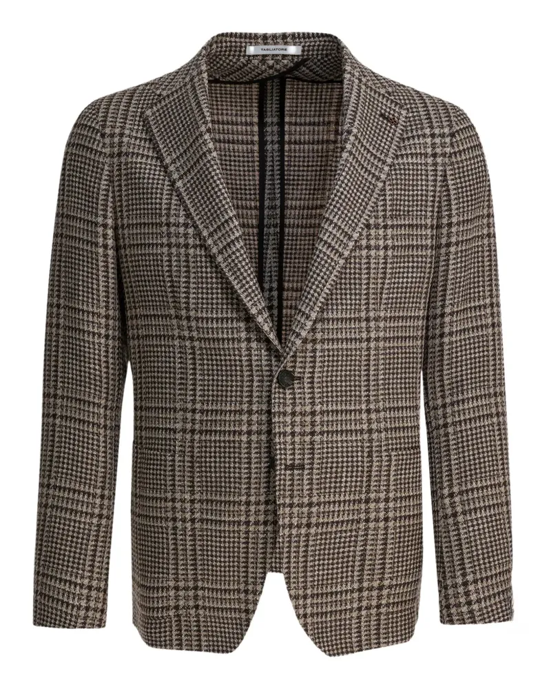 Tagliatore Kariertes Sakko - Braun Braun