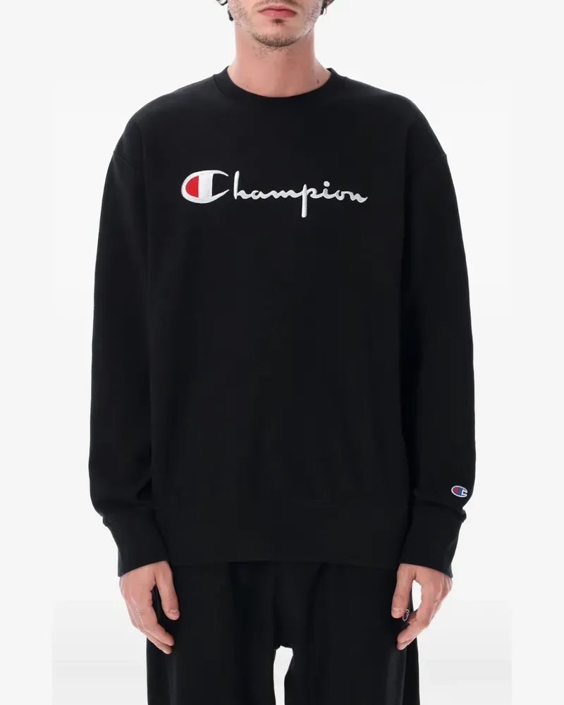 Champion logo-embroidered sweater - Schwarz Schwarz