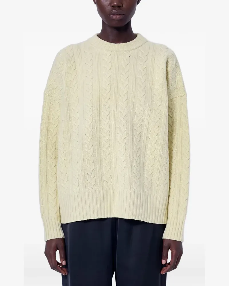 Róhe Pullover mit Zopfmuster - Nude Nude