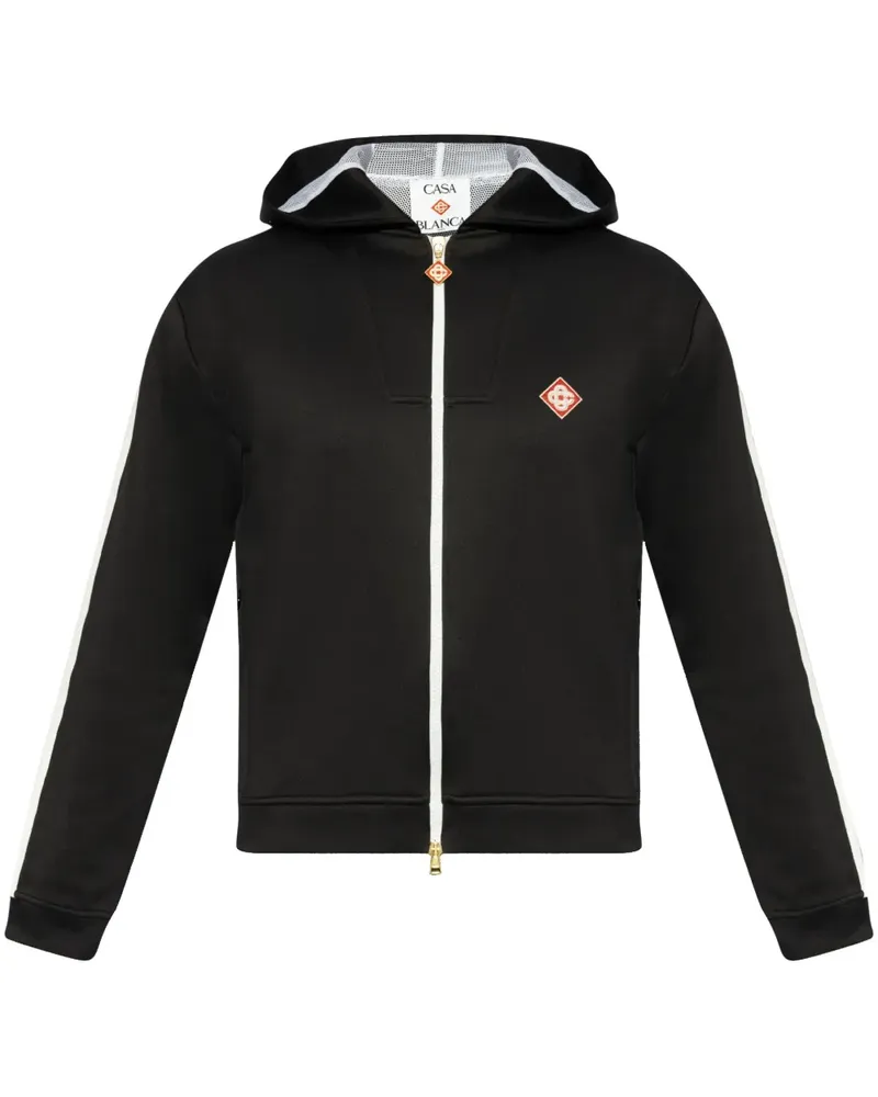 Casablanca Paris Scuba Hoodie - Schwarz Schwarz