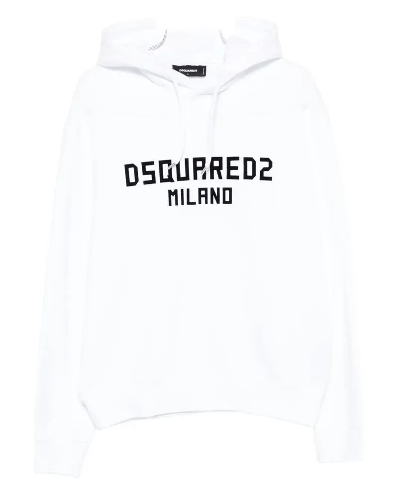 Dsquared2 Hoodie mit Logo - Weiß Weiß