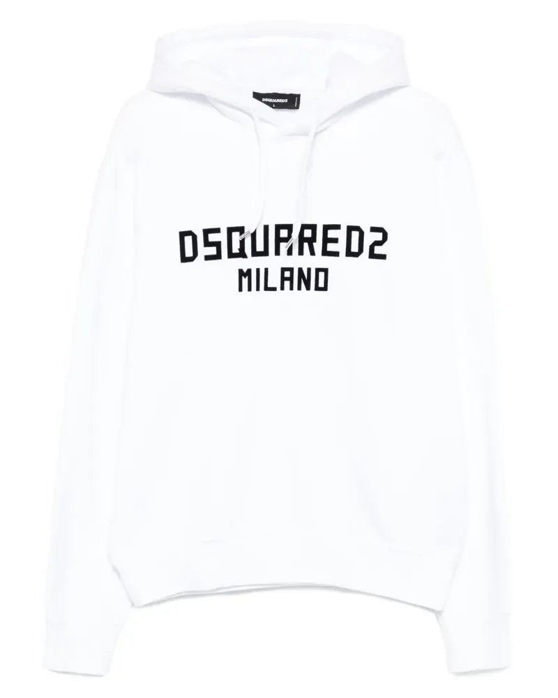 Dsquared2 Hoodie mit Logo - Weiß Weiß