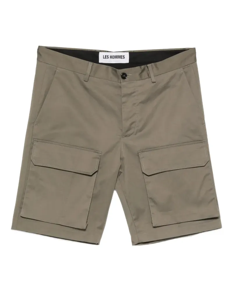 Les Hommes cargo shorts - Grün Grün