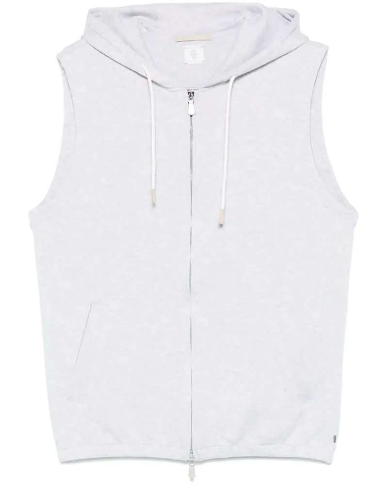 Eleventy Ärmelloser Hoodie - Grau Grau