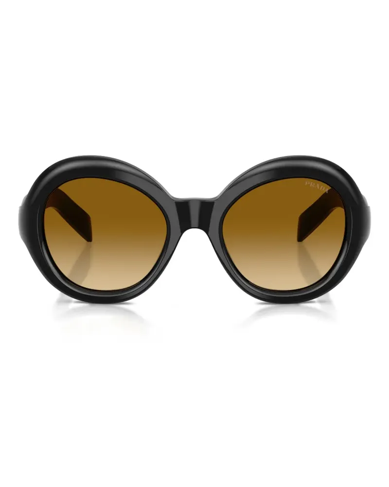 Prada round-frame sunglasses - Schwarz Schwarz