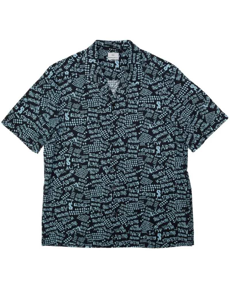 ksubi Heroism Tencel-Hemd mit Text-Print - Schwarz Schwarz