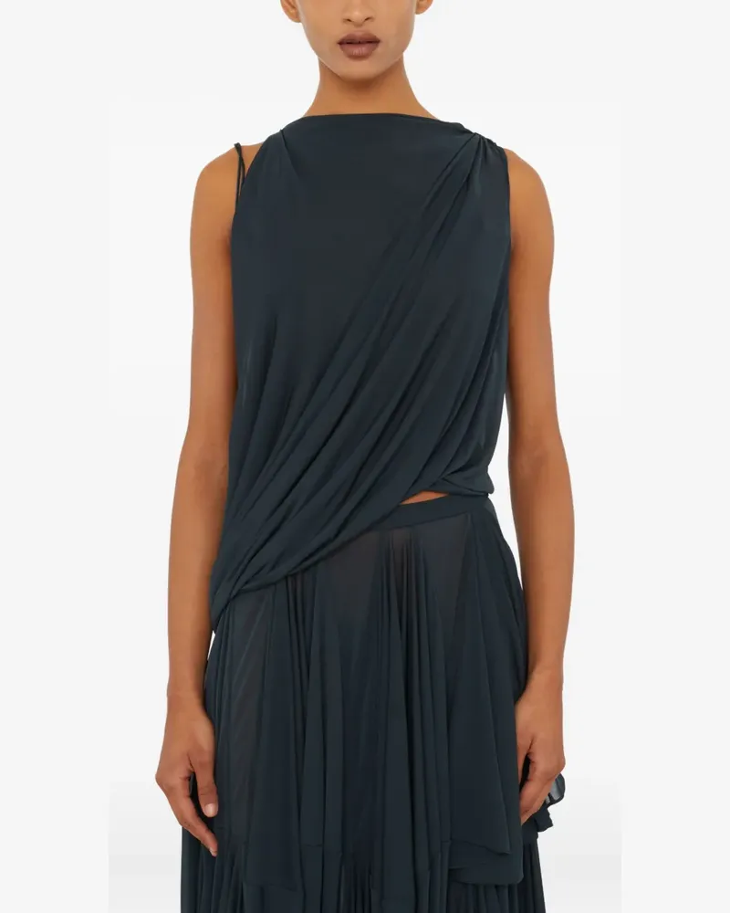 Christopher Esber Macrame Seidenoberteil mit Knoten - Grau Grau