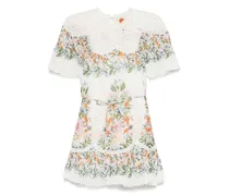 Sweet Bloom Bouquet Minikleid - Weiß