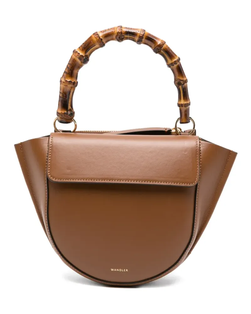 WANDLER bamboo-handle tote bag - Braun Braun