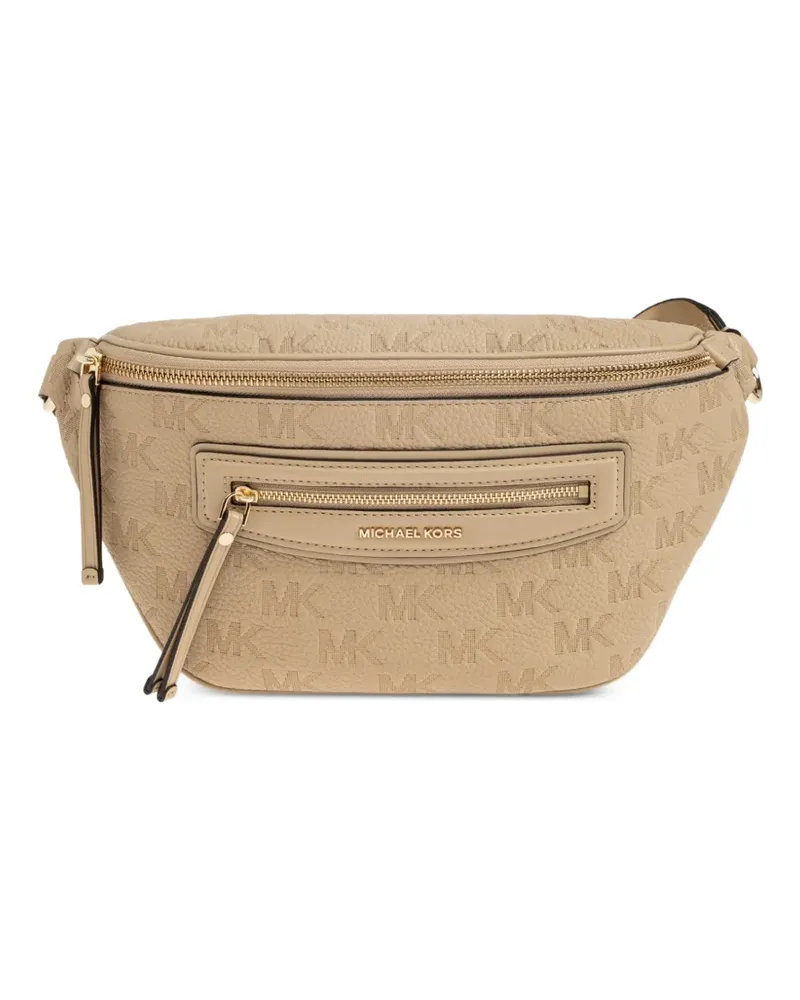 Michael Kors Jet Set Travel logo-embossed belt bag - Nude Nude