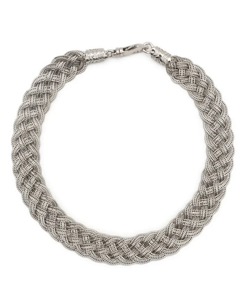 Emanuele Bicocchi Geflochtener Choker - Silber Silber