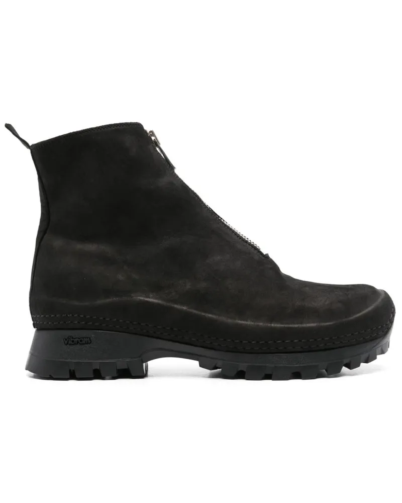 GUIDI Stiefeletten aus Wildleder - Schwarz Schwarz