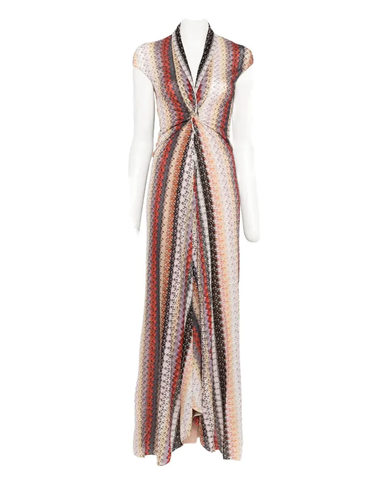 Missoni Gestreiftes Maxikleid - Rosa Rosa
