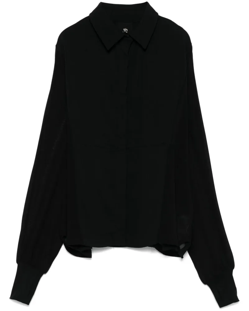 THOM KROM W H 9 Bluse - Schwarz Schwarz