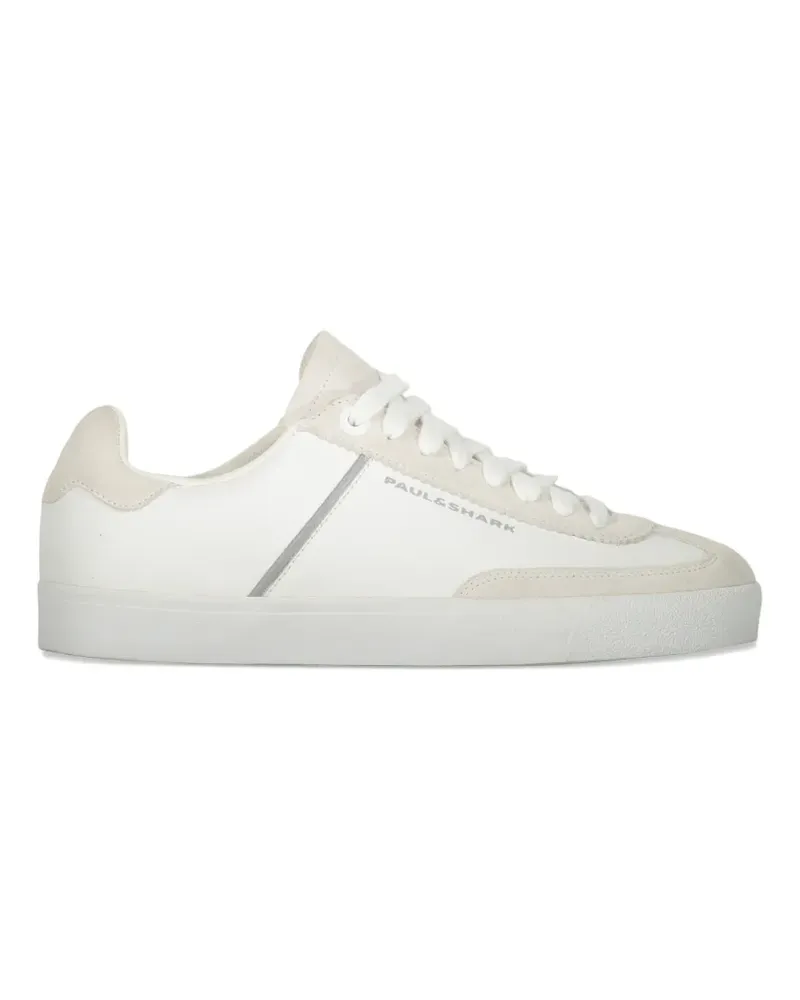 Paul & Shark leather panelled sneakers - Weiß Weiß