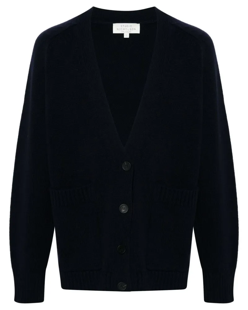 Studio Nicholson Sen Cardigan Blau