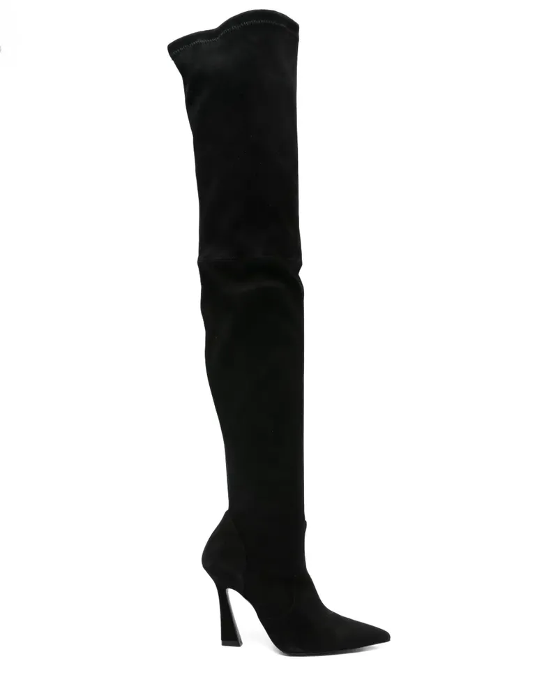 Stuart Weitzman Stiefel aus Wildleder - Schwarz Schwarz