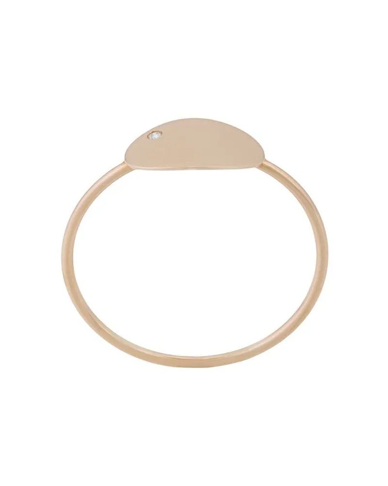 ginette_ny 18kt Rotgoldring mit Diamanten - Metallic Metallic