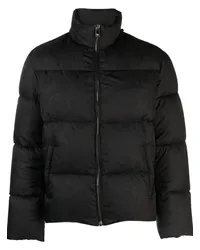 Versace Barocco Silhouette Daunenjacke Schwarz