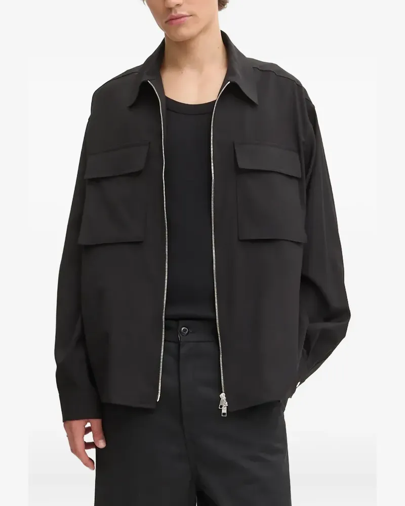 IRO Hemdjacke mit Reißverschluss - Schwarz Schwarz