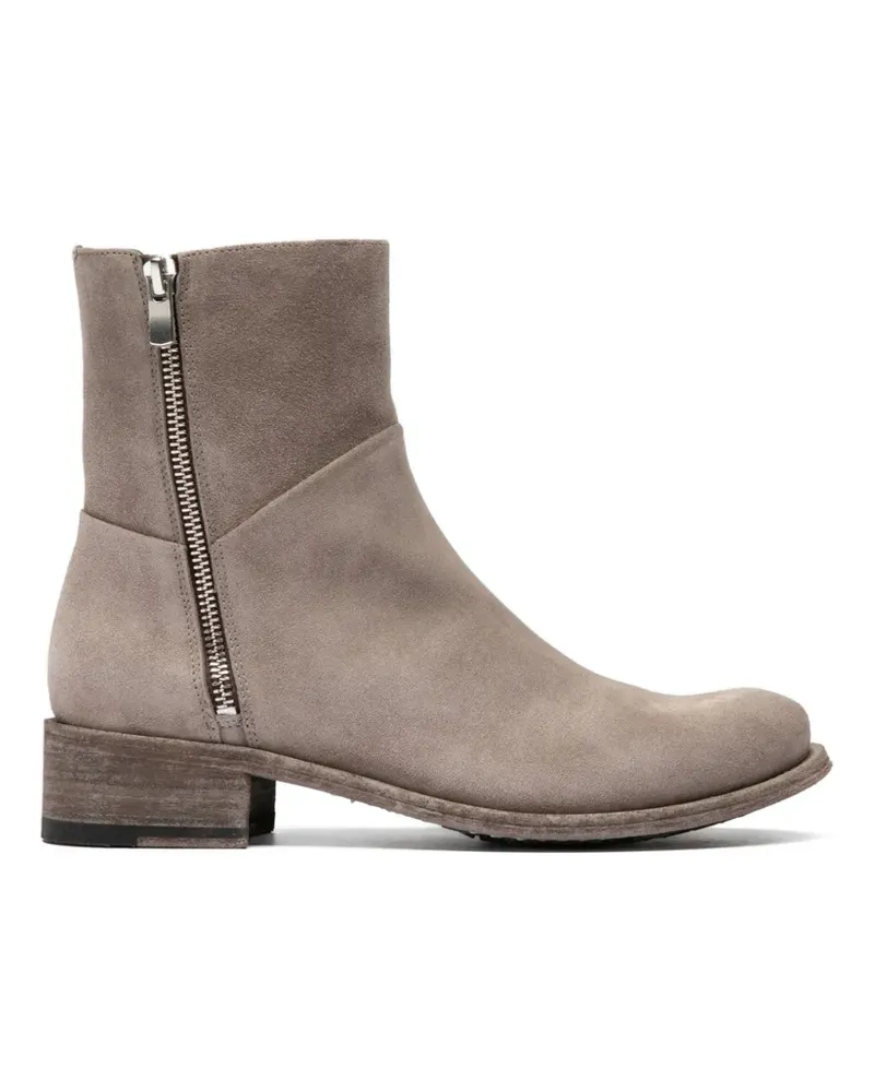 Officine Creative Italia Lison Wildlederstiefel mit Reißverschluss - Nude Nude