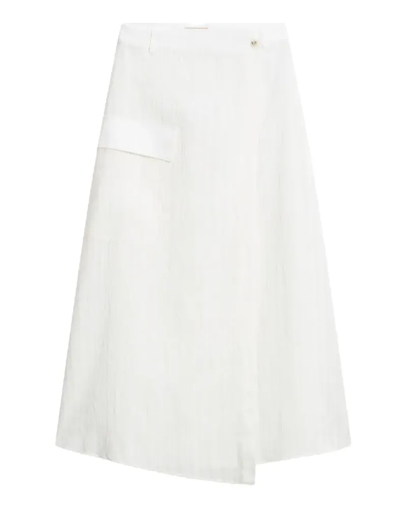 Woolrich checked cargo midi skirt - Weiß Weiß