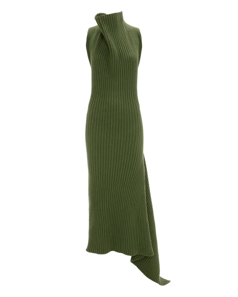 Victoria Beckham Drapiertes Midikleid - Grün Grün