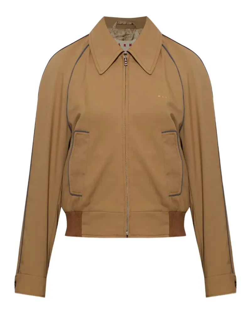 Marni wool bomber jacket - Braun Braun