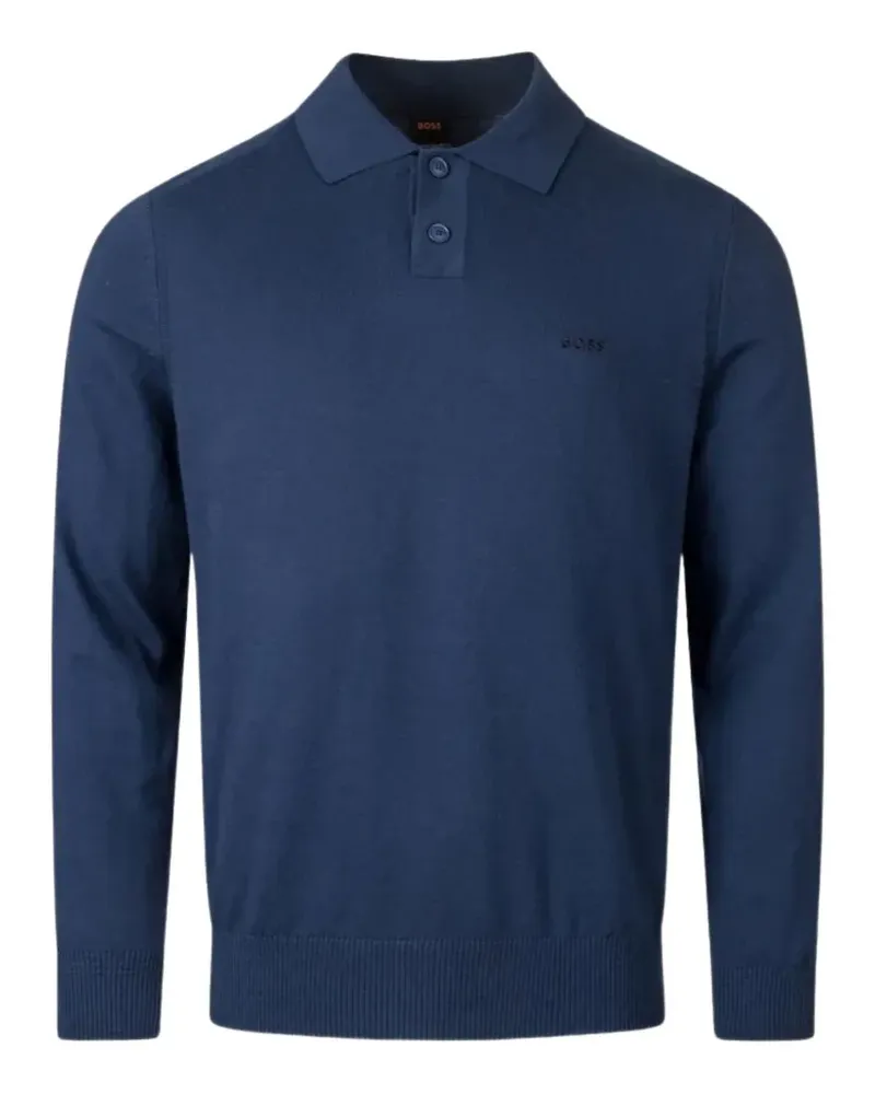 HUGO BOSS Poloshirt mit Logo-Stickerei - Blau Blau