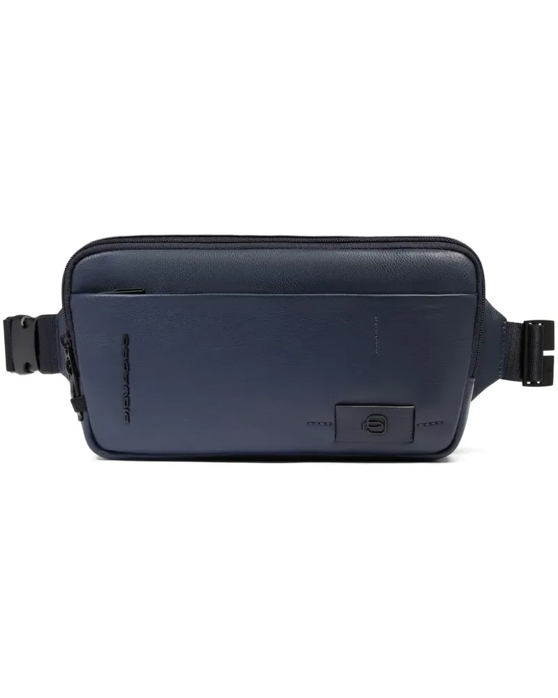 Piquadro leather belt bag - Blau Blau