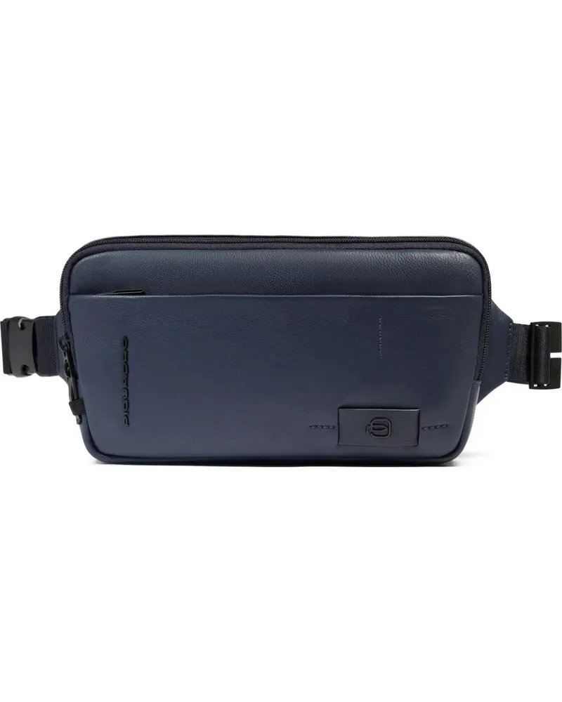 Piquadro leather belt bag - Blau Blau